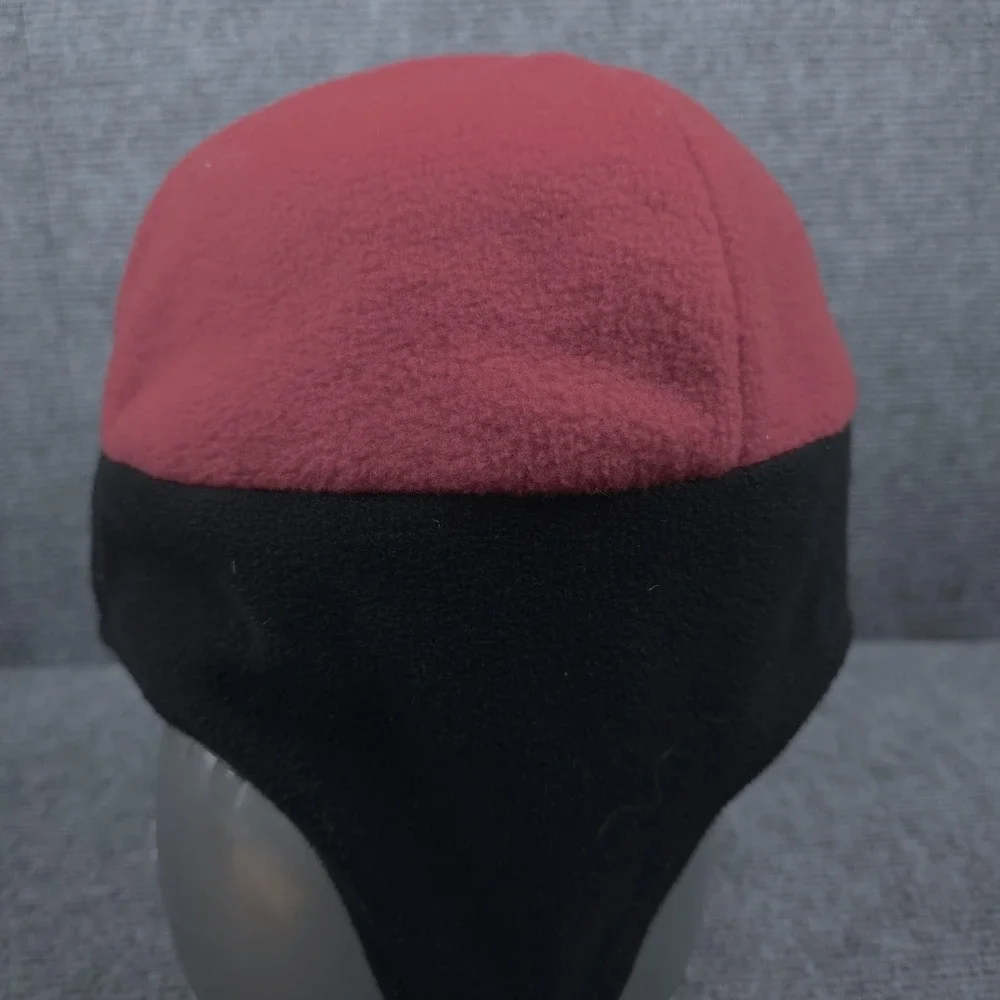 The North Face Beanie Hat Mens Large Red Gore Windstopper‎ Fleece Ski Winter